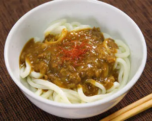 キーマカレーうどん