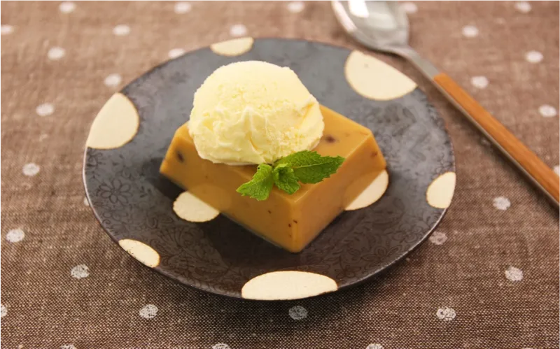 きなこ餅アイスのせ