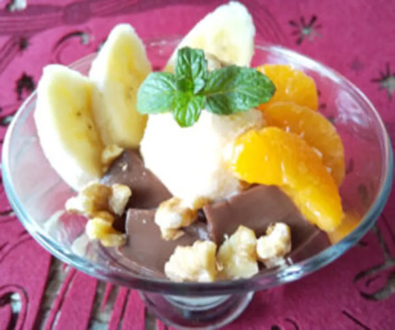 ショコラ胡麻どうふde早業パフェ