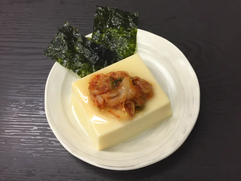 玉子どうふ★キムチを添えて