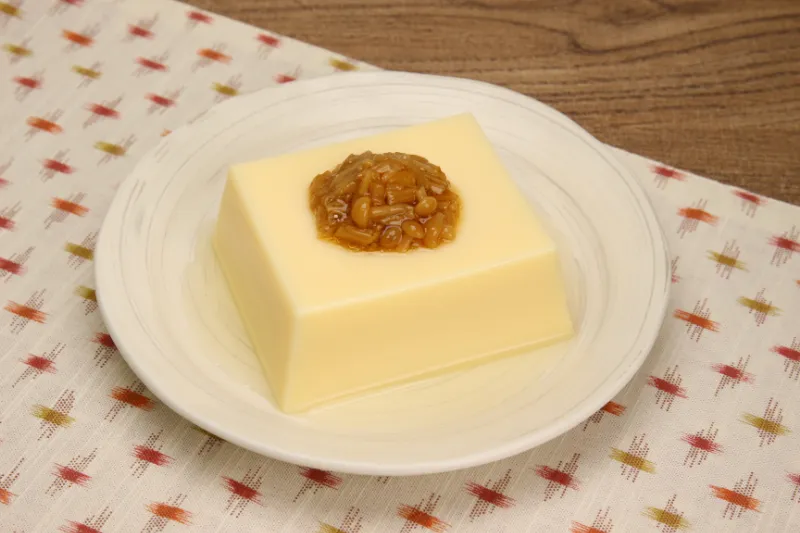 玉子どうふ★なめ茸を添えて