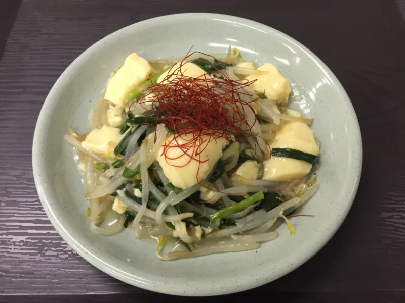 玉子どうふ★ニラもやし炒め
