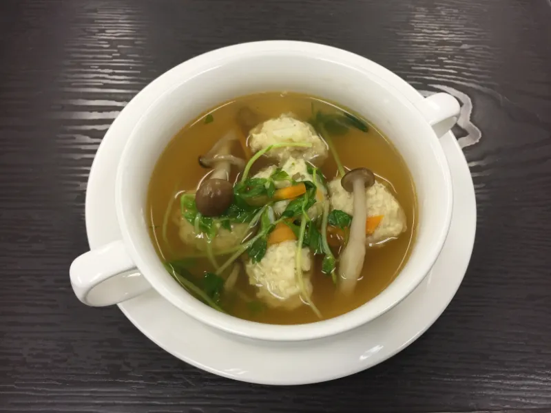 玉子どうふ★ふわふわ玉子とりだんごのスープ