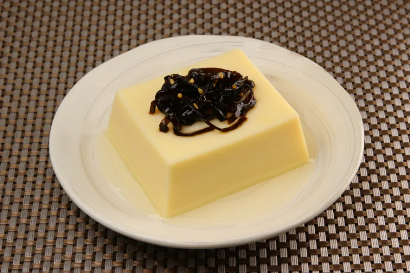 玉子どうふ★佃煮昆布を添えて