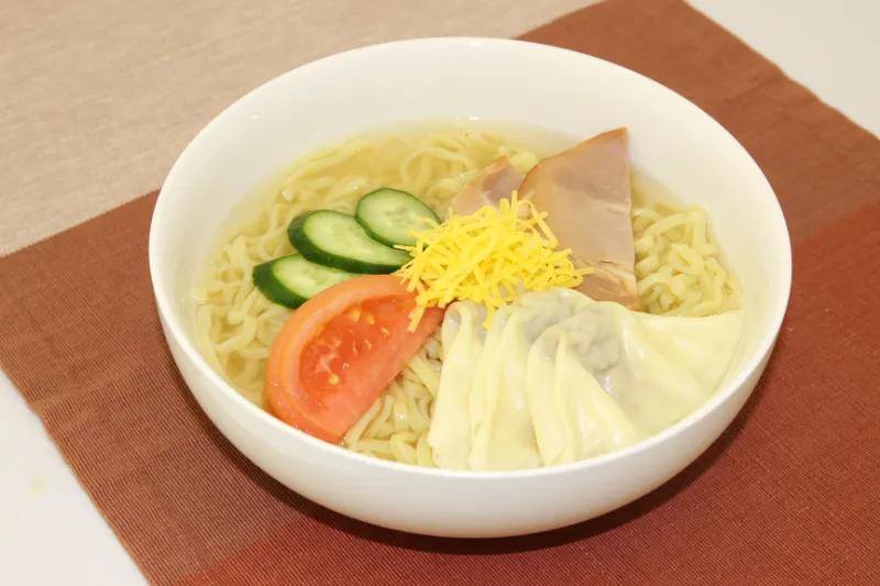 えびワンタン♬冷やしワンタン麺